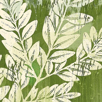 Framed Meadow Leaves Print