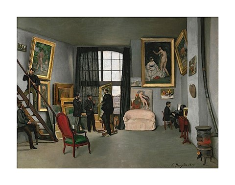 Framed Painter’s Atelier in the rue de la Condamine, 1870 Print