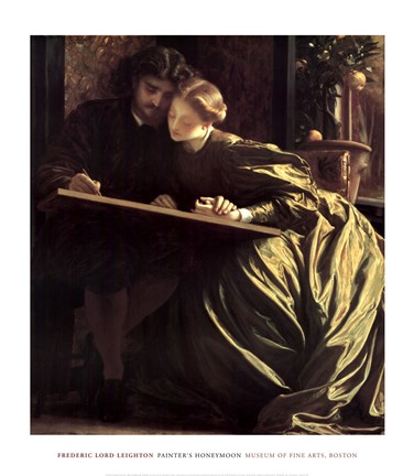 Framed Painter&#39;s Honeymoon, about 1864 Print