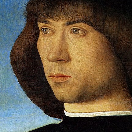 Framed Portrait of a Young Man (detail) Print