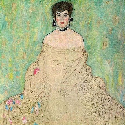 Framed Portrait of Amalie Zuckerkandl (unfinished), 1917-1918 Print