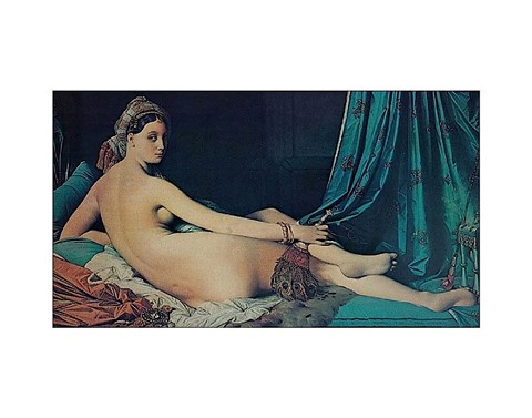 Framed Grand Odalisque, 1814 Print