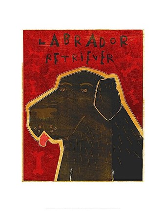 Framed Lab (black) Print