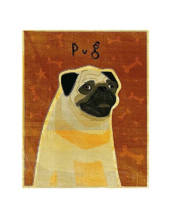 Framed Pug Print