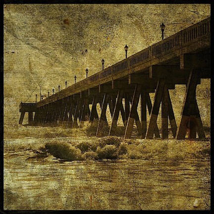 Framed Ocean Pier No. 2 Print