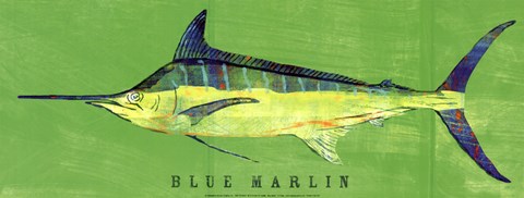 Framed Blue Marlin Print