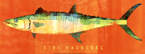 Framed King Mackerel Print