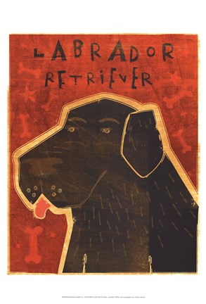 Framed Lab (black) Print