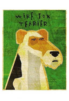 Framed Wire Fox Terrier Print