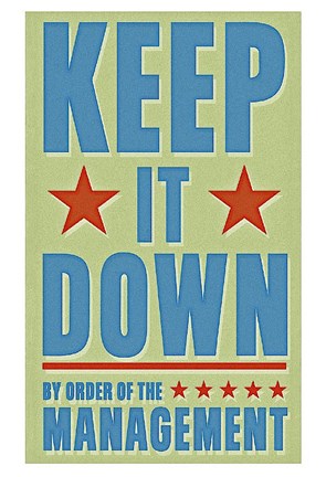 Framed Keep It Down Print
