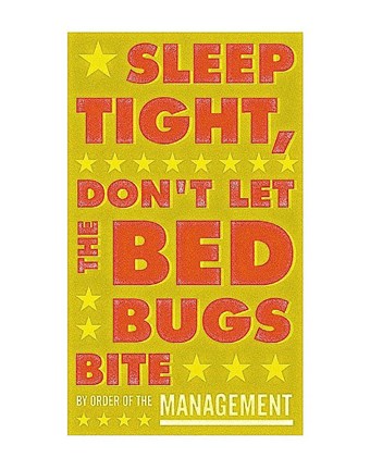 Framed Sleep Tight, Don&#39;t Let the Bedbugs Bite (green &amp; orange) Print