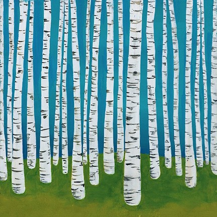 Framed Birch Grove Print