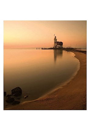 Framed Netherlands Lighthouse Print