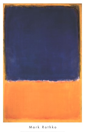 Framed Untitled, 1950 - blue Print