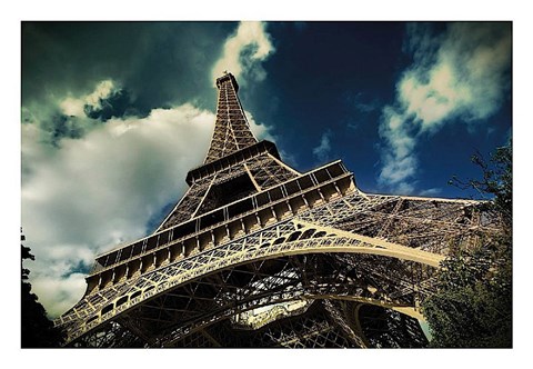 Framed Eiffel Tower (horizontal) Print