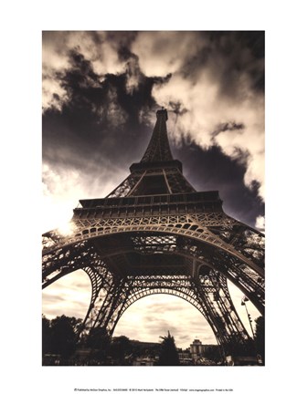Framed Eiffel Tower (vertical) Print