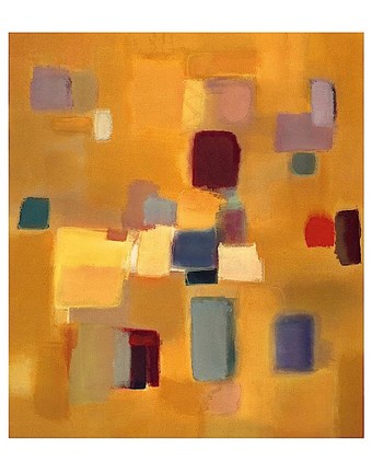 Framed Song in Gold Print