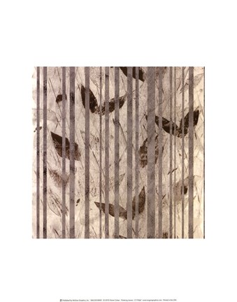 Framed Fluttering Leaves Print