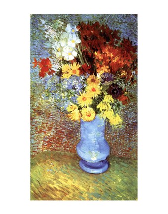 Framed Vase With Anemone Print