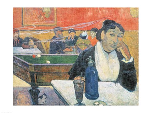 Framed Cafe at Arles, 1888 Print