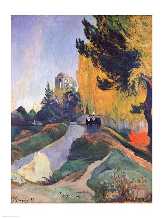 Framed Alyscamps, Arles, 1888 Print