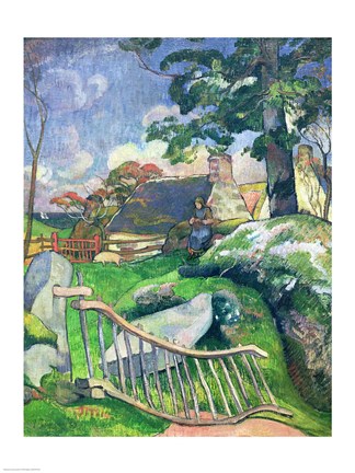 Framed Wooden Gate Print