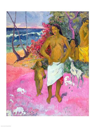 Framed Walk by the Sea, 1902 Print