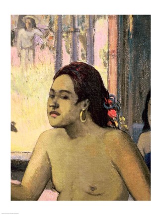 Framed Eiaha Ohipa, detail - nude Print