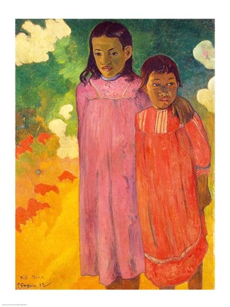 Framed Piti Tiena, 1892 Print