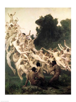 Framed Oreads, 1902 Print