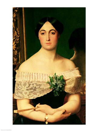 Framed Portrait of Marianne Elisa Birch Print