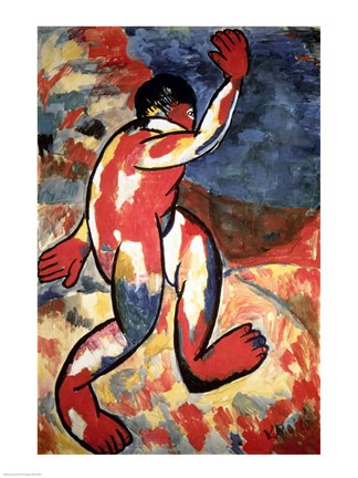 Framed Bather, 1911 Print