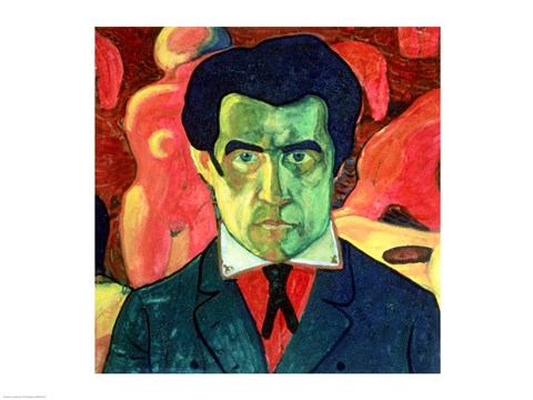 Framed Self Portrait, 1908 Print