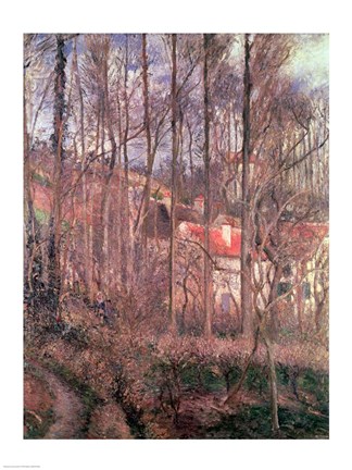 Framed Cote des Boeufs at L&#39;Hermitage, Pontoise, 1877 Print