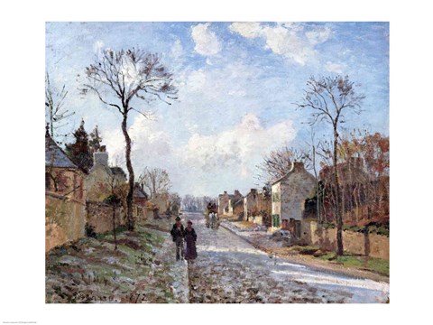 Framed Road to Louveciennes, 1872 Print
