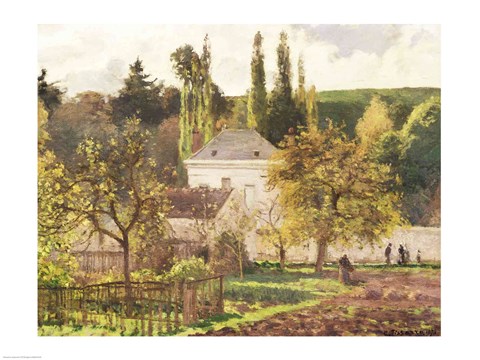 Framed House in the Hermitage, Pontoise, 1873 Print