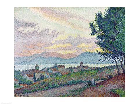 Framed St. Tropez, Pinewood, 1896 Print