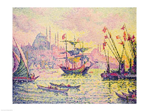 Framed View of Constantinople, 1907 Print
