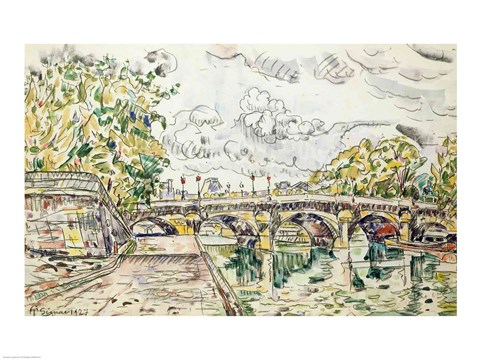 Framed Pont Neuf, Paris, 1927 Print