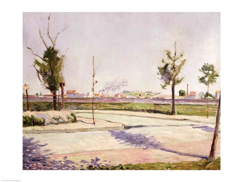 Framed Road to Gennevilliers, 1883 Print