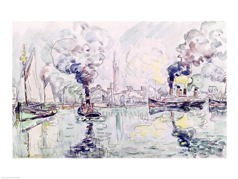 Framed Cherbourg, 1931 Print