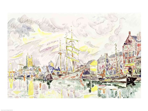 Framed Fecamp, 1934 Print