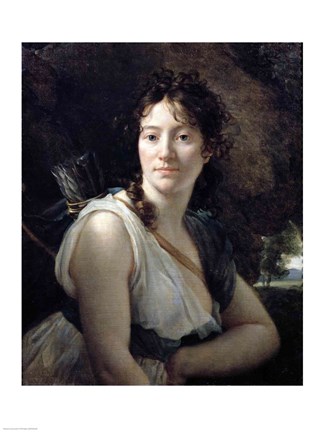 Framed Mademoiselle Duchesnoy in the Role of Dido Print