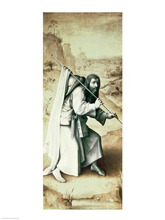 Framed St. James the Greater, Exterior of Left Wing of Last Judgement Altarpiece Print