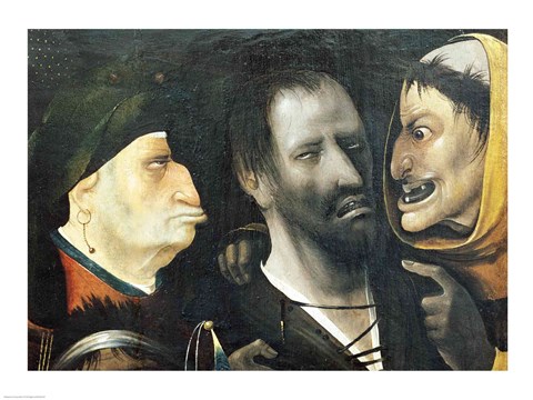 Framed Carrying of the Cross, detail Print