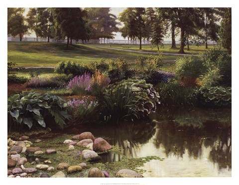 Framed Summer Pond Print