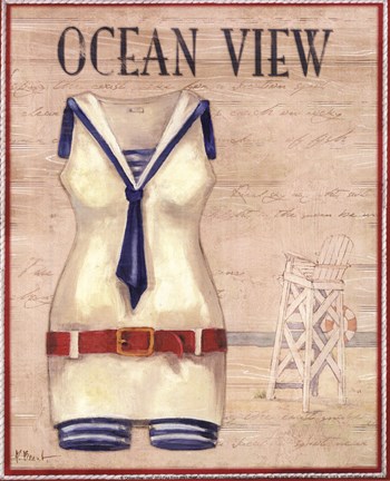 Framed Ocean View - mini Print
