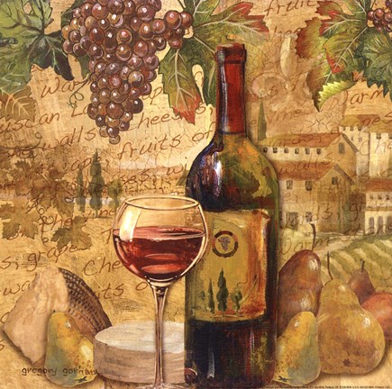 Framed Chianti Abundance - mini Print