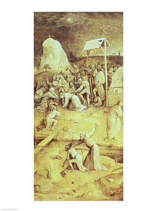 Framed Christ on the Road to Calvary, from the Temptation of St. Anthony triptych Print