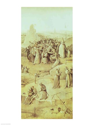 Framed Christ on the Road to Calvary, from the Temptation of St. Anthony triptych Print